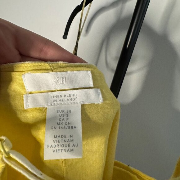 H&M | Cotton Sunflower Dress | Light Yellow | Size S | NWOT​​ - Picture 4 of 5